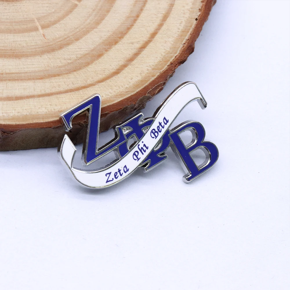 University Graduate Gifts African Group Greek Letter Women Sorority 1920 Zeta Phi Beta Brooch Jewelry