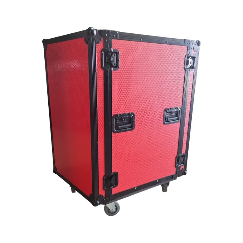 Aluminum Customized Shockproof 8U/10U/12U/18U/20U/22U/24U Storage Amp Rack Flight Case