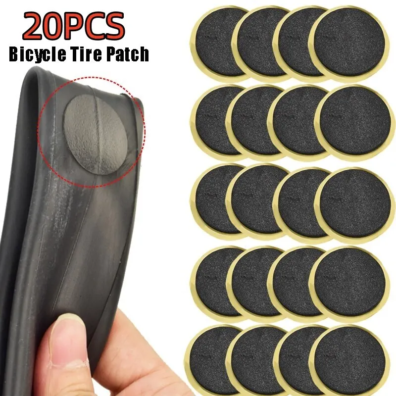 30/20/10PCS Bicycle Glue-free Tire Patches Tool Quick Repairing Tyre Protection Patch Adhesive Quick Drying Bike Accessories