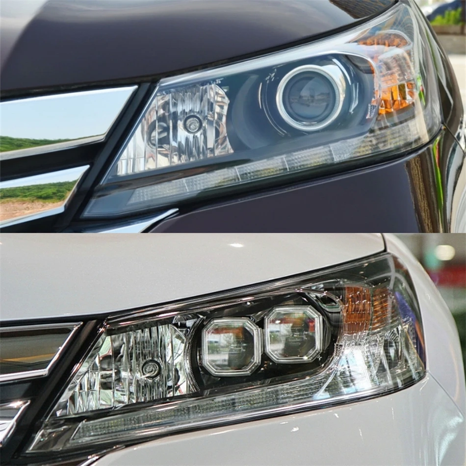 For Honda Accord 9Th Generation 2014 2015 Car Accessories For Cars Transparent Housing Car Lights Shell Headlight Rubber Cover