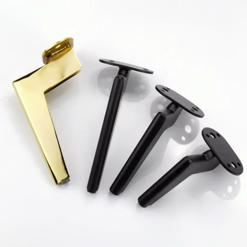 4 PCS 15cm Sofa Accessories Parts Furniture Components Black Golden Furniture Legs Metal Bed Feet table feet furniture legs