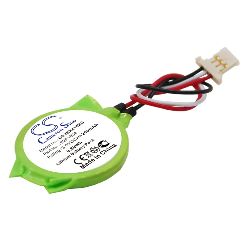 Batería de litio CMOS/de respaldo para Lenovo, 3V 200mAh, modelos compatibles: ThinkPad X40, Thinkpad X41, ThinkPad X41 Tablet 1866