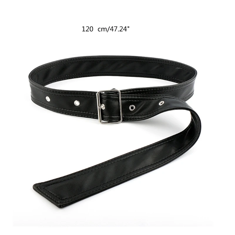 Women Belt Overcoat Waist Belt Tie PU Leather Belt Replacement N58F