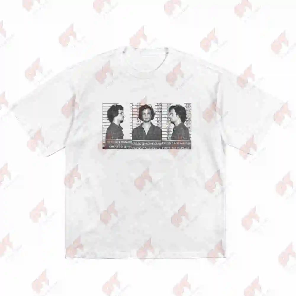 Spencer Reid Mugshot Criminal Minds Tv Series Vintage Short Sleeve Tee 100% Cotton T-Shirt