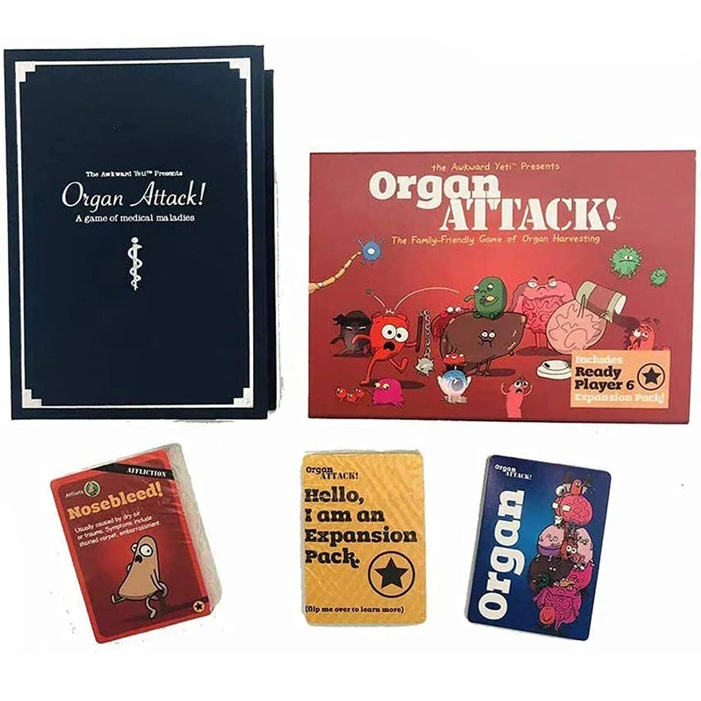 Organ Attack! Tabletop Card Game - Pop Bunny Board games