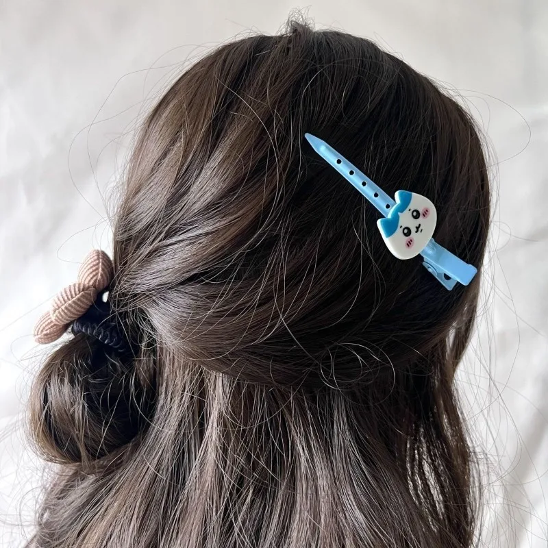 Anime Cartoon Kawaii Chiikawa Hachiware Usagi One-word Clip Bangs Girl Broken Hairpins Student Side Traceless Hair Accessories