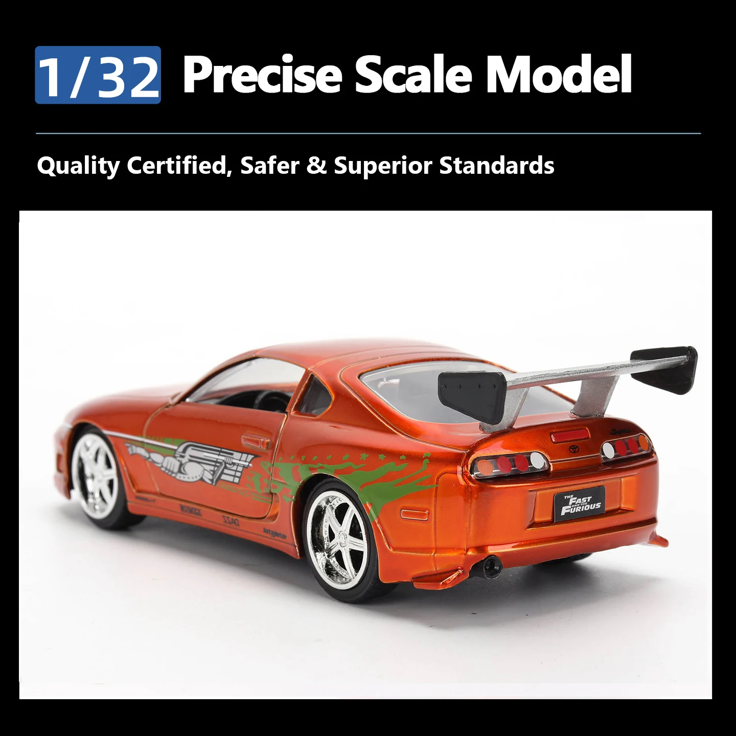 JADA 25th Anniversary 1:32 Scale Brian's Toyota Supra – Copper 2 Full Livery Autometer, Zadd Motorsport, Modern Image