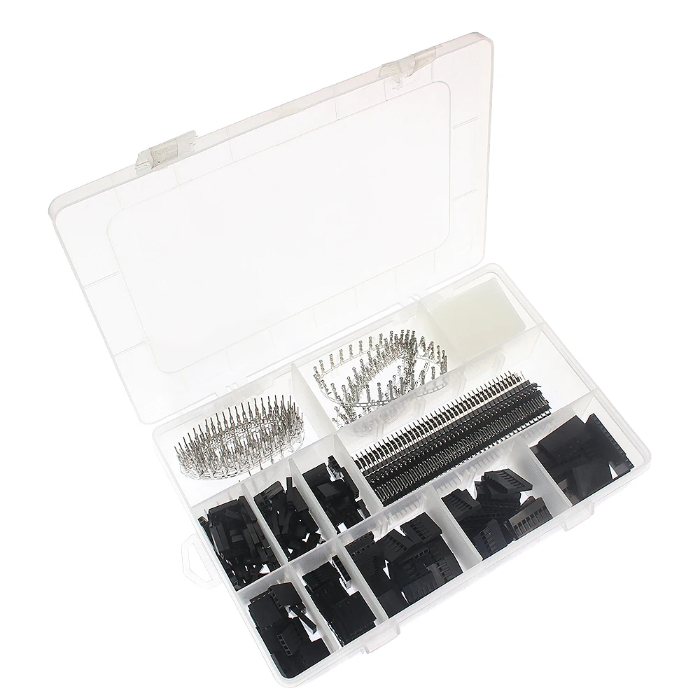 

775PCS 2.54mm Dupont Connector Cable Jumper Wire Pin Header Housing Diy Kit, Male Crimp Pins+Female Pin Terminal Connectors