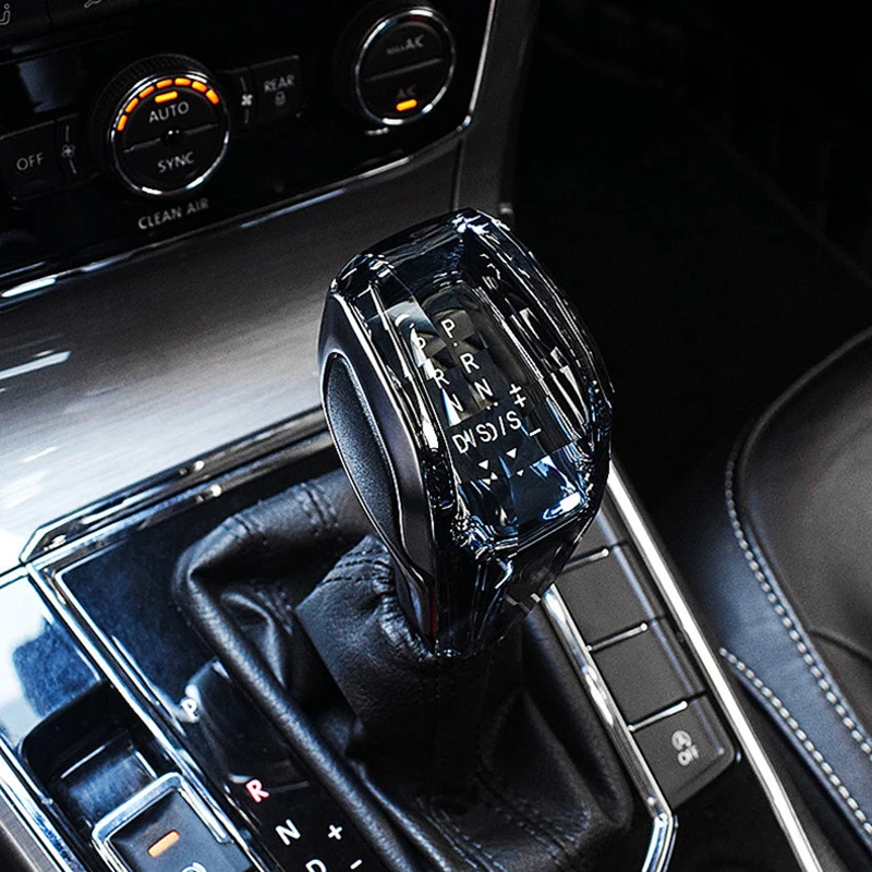 7Color Electronic gear crystal Shift Handle For VW Golf Mk6 Mk7 Passat B7 B8 Tiguan MK2 Jetta DSG automatic Brand New gear shift