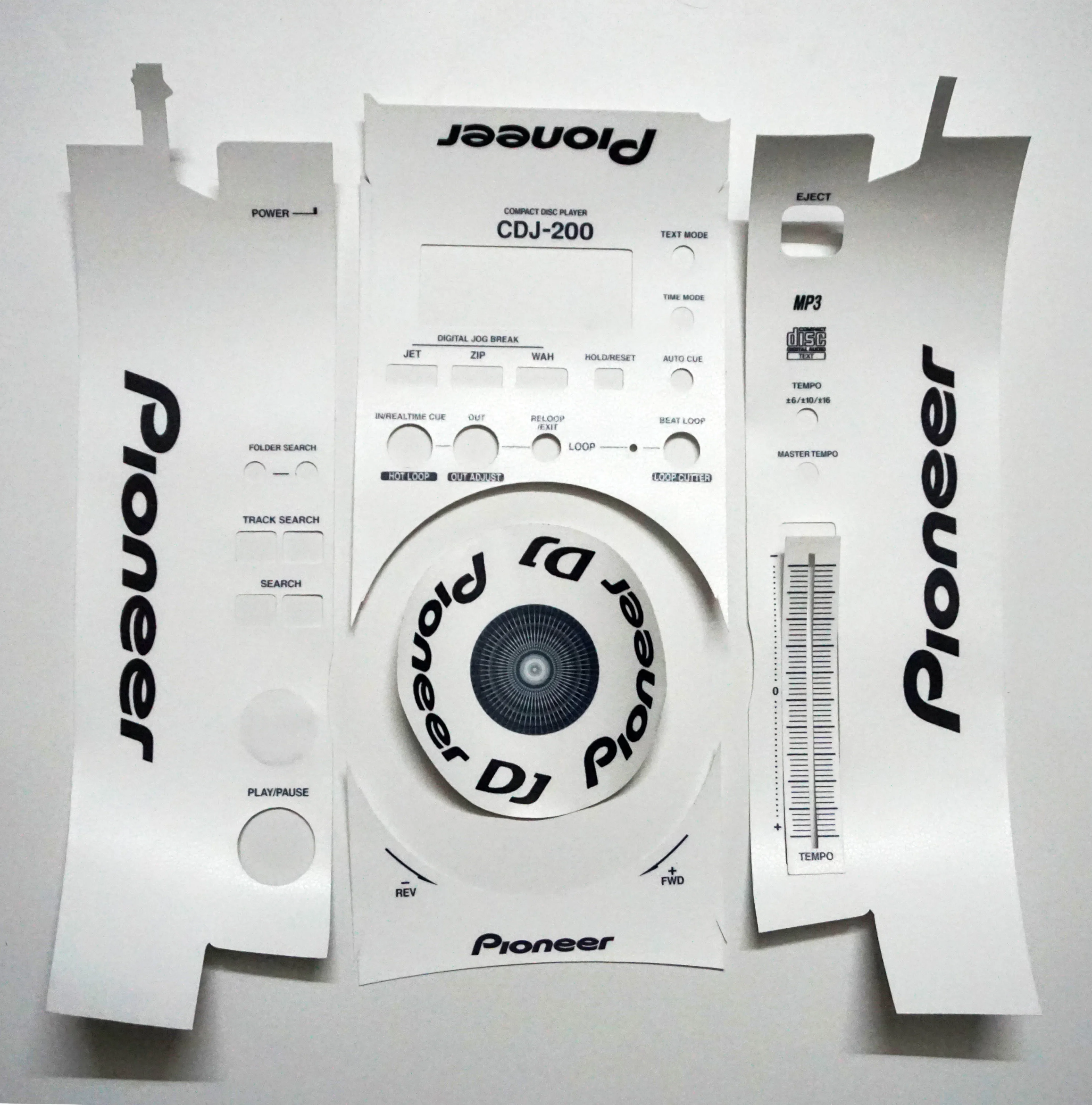 

Pioneer CDJ-200 кожаная маска для диска