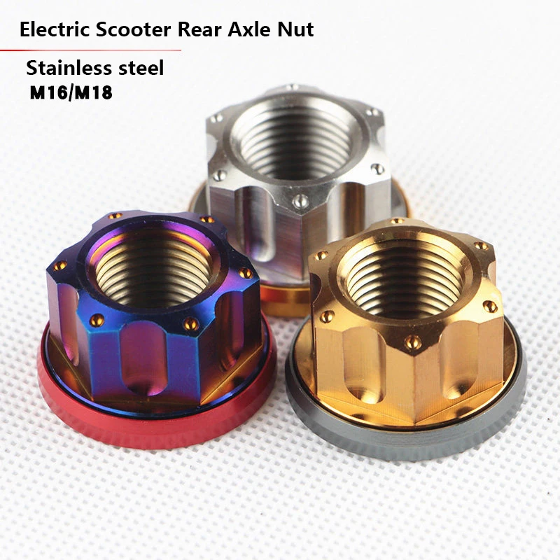 

Титановые синие гайки из нержавеющей стали 304 M12 M16 M18, термоокрашенные шестигранные гайки