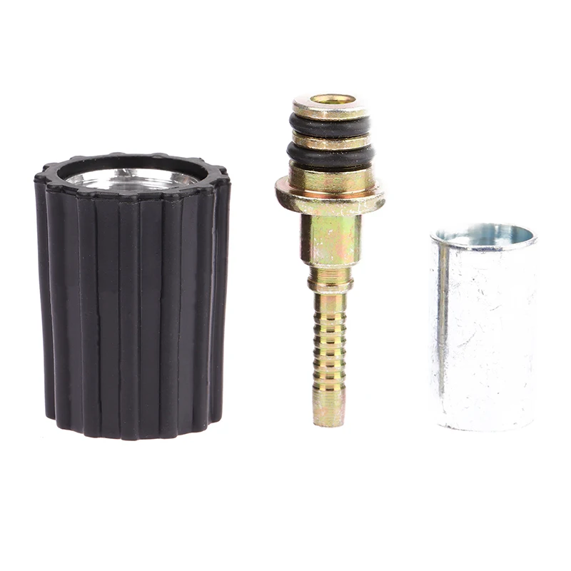 New High Pressure Washer Hose Insert Fittings DN6 D15mm Ring Nut M22 Car Washer Water Cleaning Hose Pipe Fitting Twist Connector