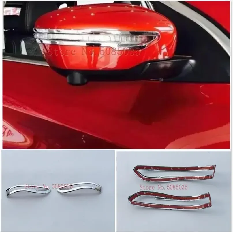 

For Nissan Qashqai Rogue Sport Murand 2014 2015 2016 2017 2018 Side Mirror Rear View Wing Chrome Cover Trim Molding Bezel Car St