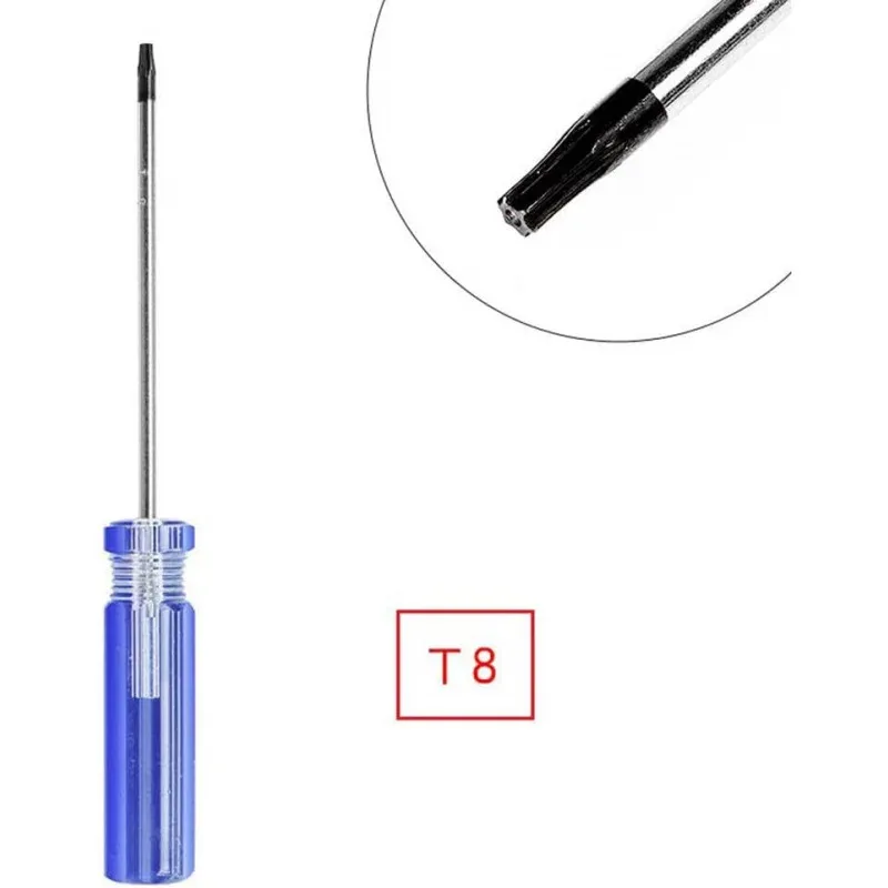 Non in magazzino. fuori stoock..T6 T8 T9 T10 Cacciavite di sicurezza Torx Cacciavite a prova di manomissione per Xbox 360 One Controller in acciaio
