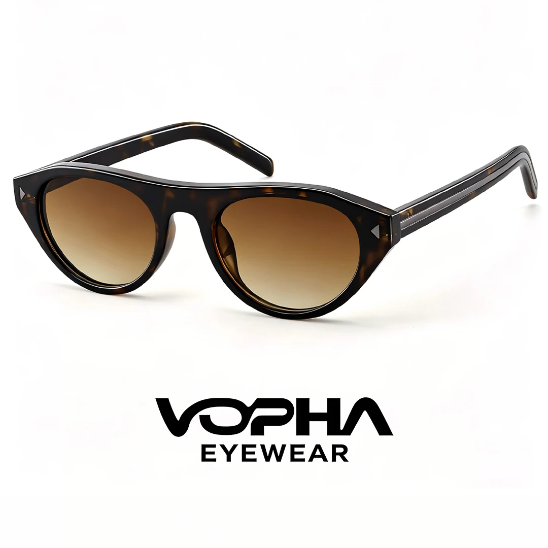 Ovale Cat-Eye-Sonnenbrille für Damen Trendige Retro-Cateye-Fassung mit UV-Schutz für Reisen oder Autofahren