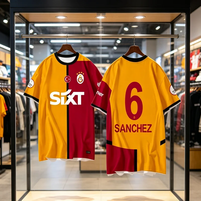 Galatasaray Fans Present A 3D Printed Casual, Comfortable, Breathable, and Quick Drying T-shirt for Men and Women
