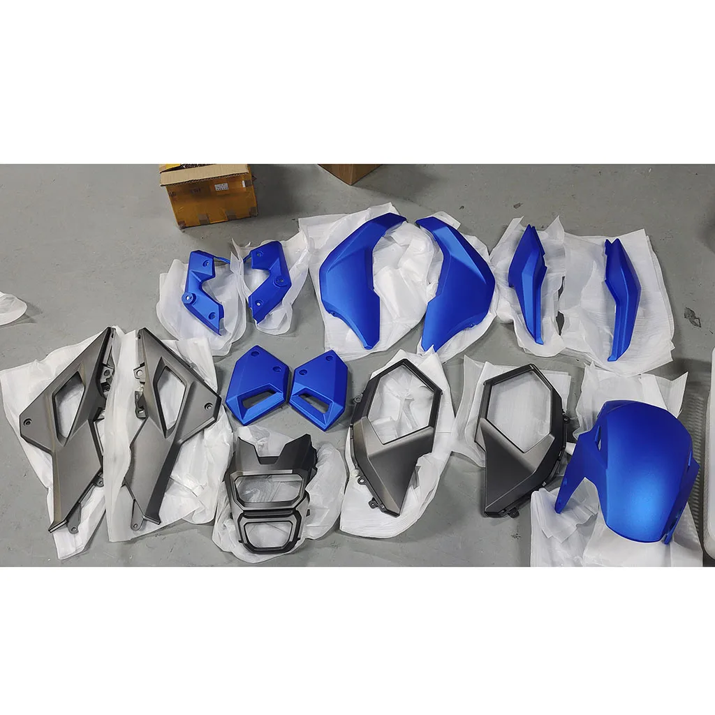 Motorcycle fender fairing light kit assembly Cover fit blue & mattle gray For HONDA GROM MSX125 MSX 125SF 2016-2019