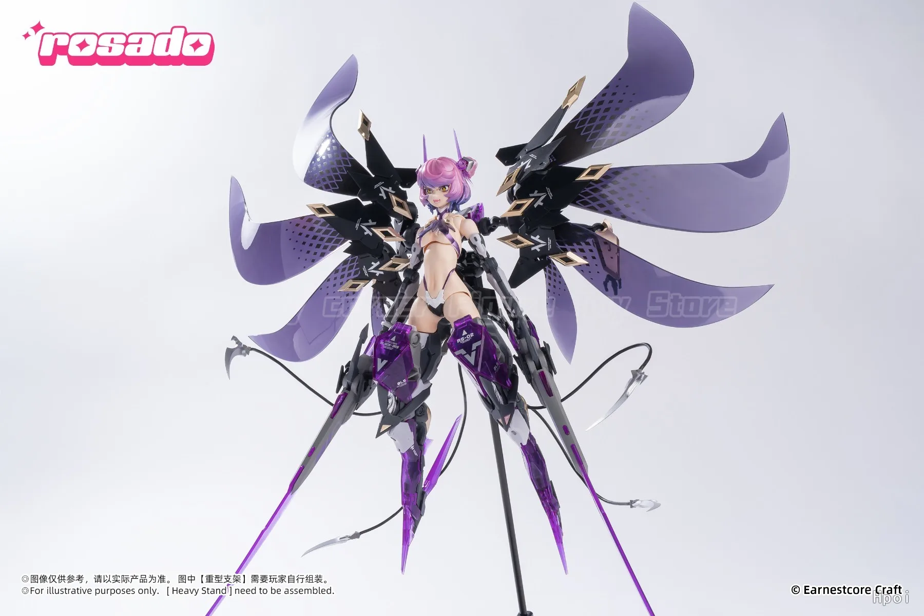 

【In Stock】Earnestcore Craft Rosado Project STAR FLOWER BLACK IRIS 1/10 Action Figure