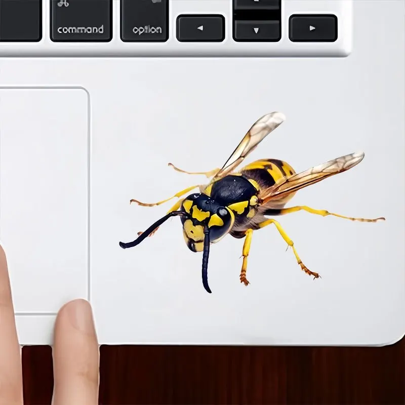 1pc Realistic Car Sticker, 3D Effect Hornet Vinyl Decal for Auto Body, Bumper & Window, Cool Insect Exterior Decor