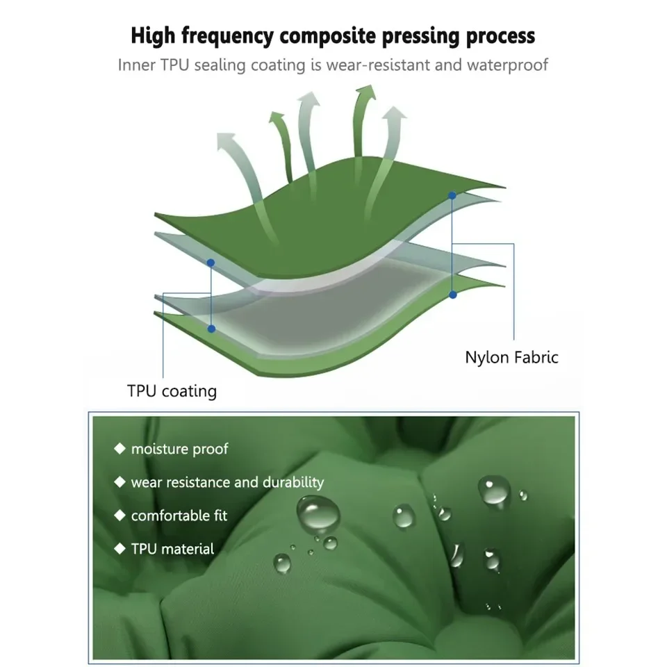 Надувные сиденья для кемпинга, спальный коврик, надувной матрас с подушками, сверхлегкий воздушный коврик, встроенный насос для накачивания