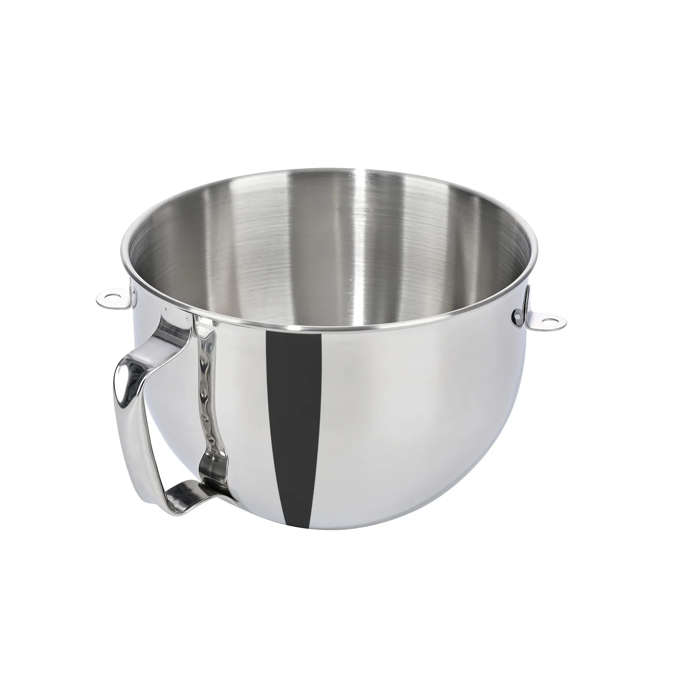 Cuenco mezclador de acero inoxidable de 6 cuartos para batidora de pie Kitchenaid con mango, cuenco de repuesto para batidora de elevación, limpieza de lavavajillas