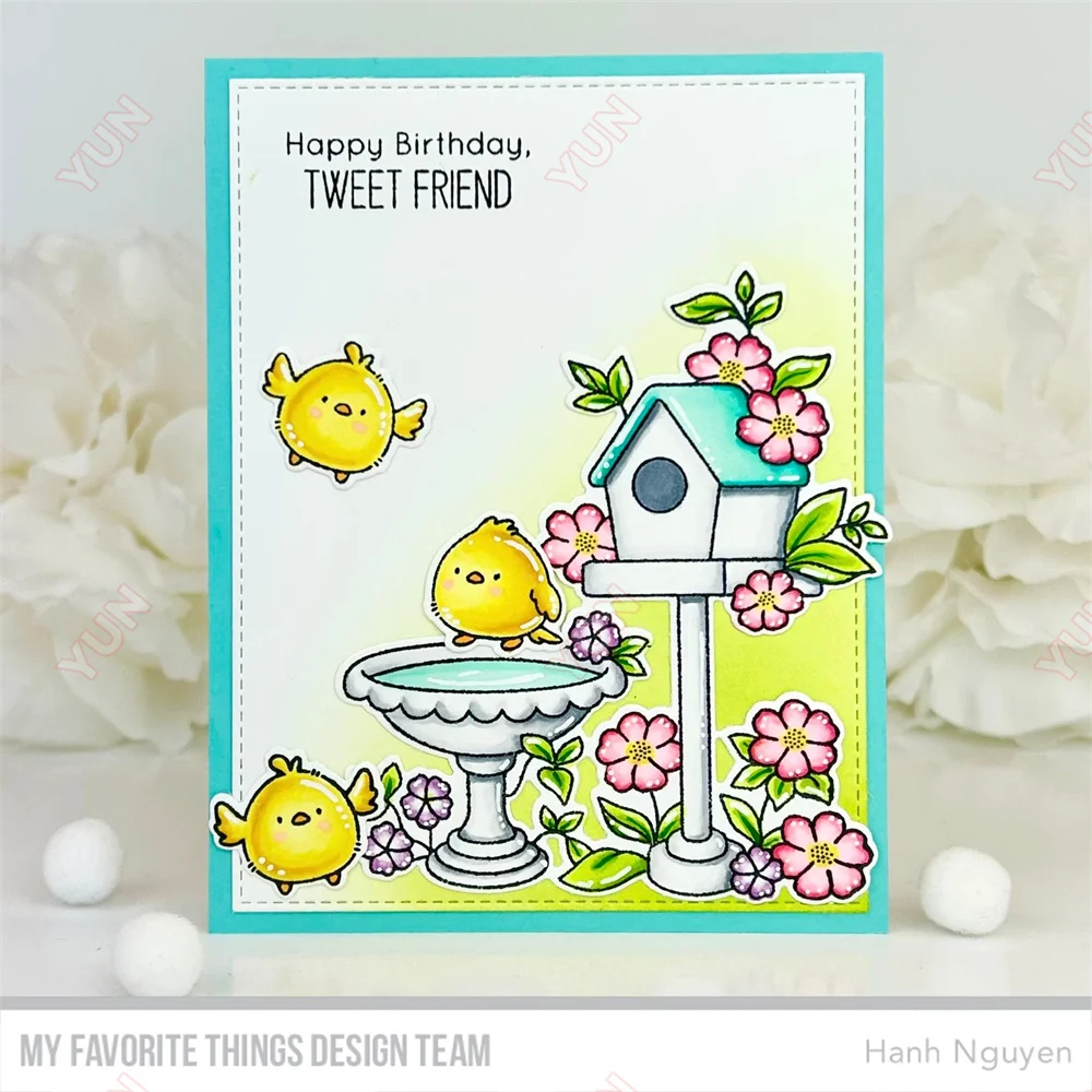 Tweet Friends Birdie New Arrival Scrapbook Diary Decoration Stencil Embossing Template DIY Greeting Card Handmade Greeting Card