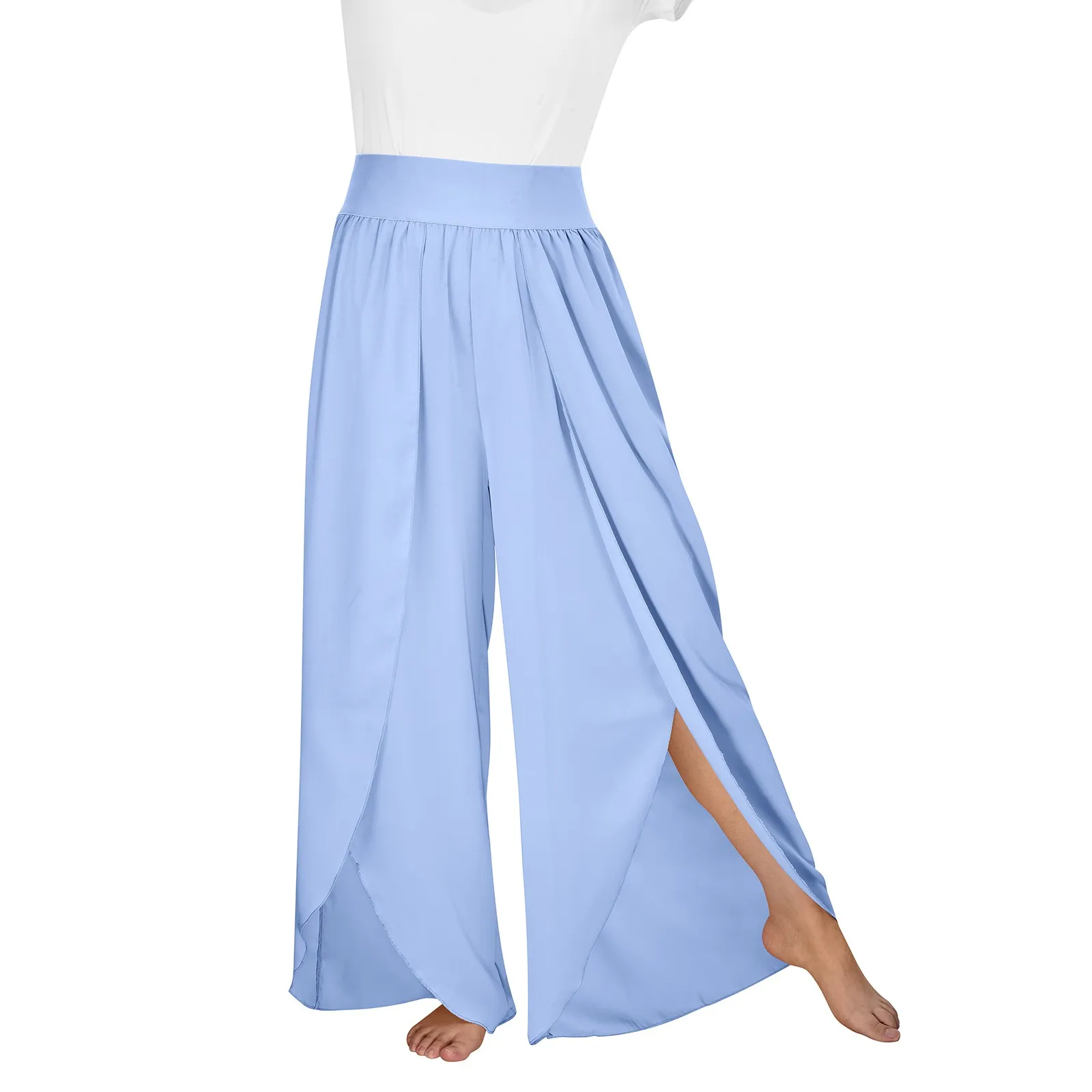 Women Wide Leg Pants High Waisted Yoga Pants Hippie Pants Boho Beach Plus Size Palazzo Pants Womens Comfy Pants