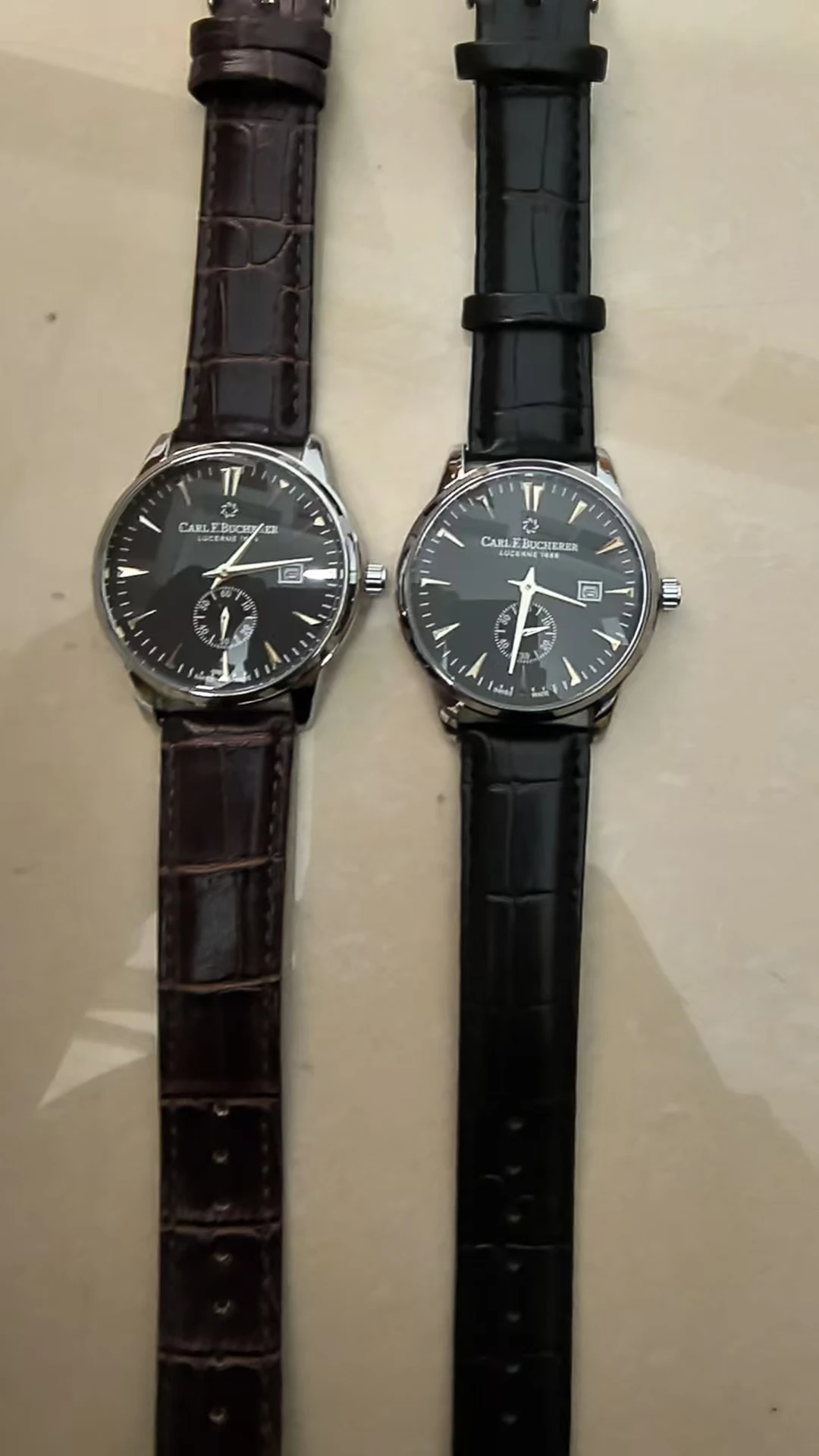 2025 Classic Two-and-a-half-pin Men's Quartz Leather Strap Round Business Watch