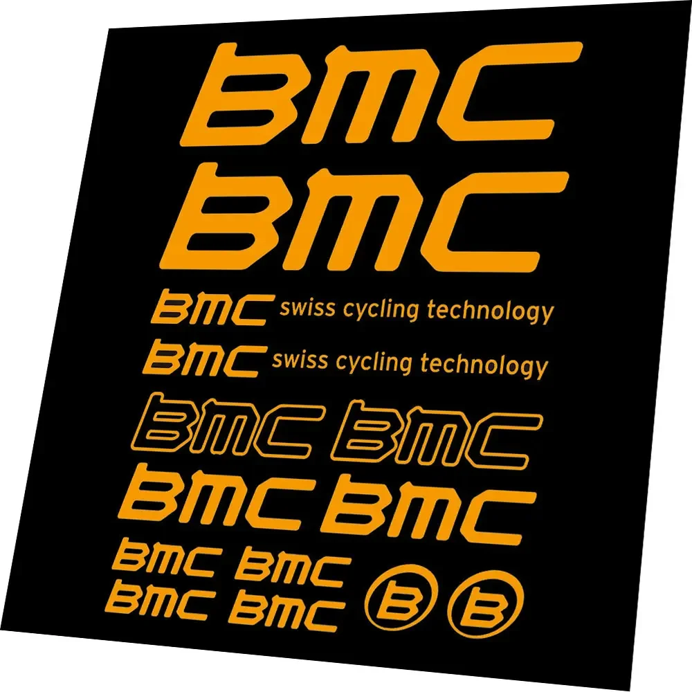 For BMC swiss cycling technology Bike Bicycle Frame Graphic  Decals Stickers Set Vinyl / CHOOSE COLOUR