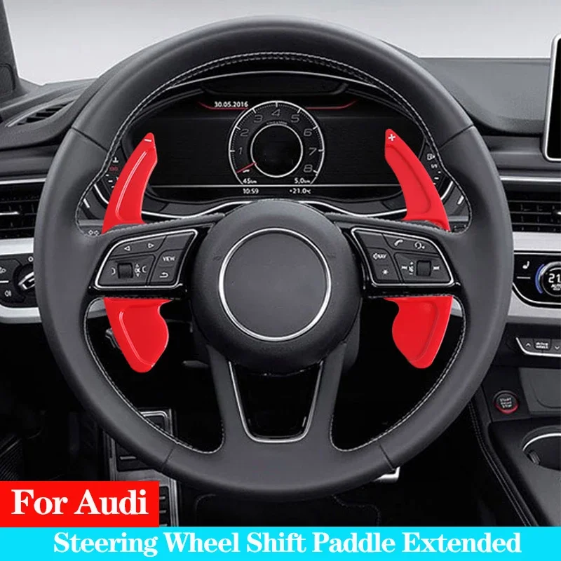 Car Steering Wheel Shift Paddle Shifter Extended ABS For Audi A3 S3 A4 S4 B8 A5 S5 A6 S6 A8 R8 Q5 Q7 A7 Q3 S5 S7 S8 RS3 RS6 SQ5