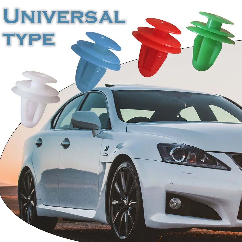 50 قطعة لوحة الباب العالمية السحابة سيارة الداخلية تقليم مقاطع ثابتة مجموعة المشبك مشبك دفع التجنيب العجلة الخارجية الأبيض