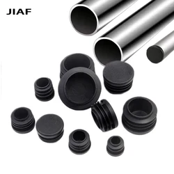 10/5PCS Plastic Round Inner Plug For Steel Pipe End Blanking Cap Anti Slip Alloy Ladder Chair Leg Cover Furniture Protector Pads