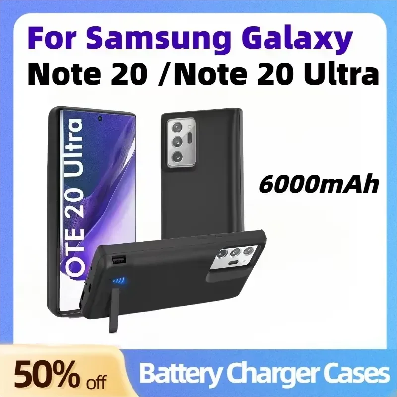 

6000mAh Battery Charger Cases for Samsung Galaxy Note 20 Charging Cover Casing Battery Case 5G Note 20 Ultra External Power