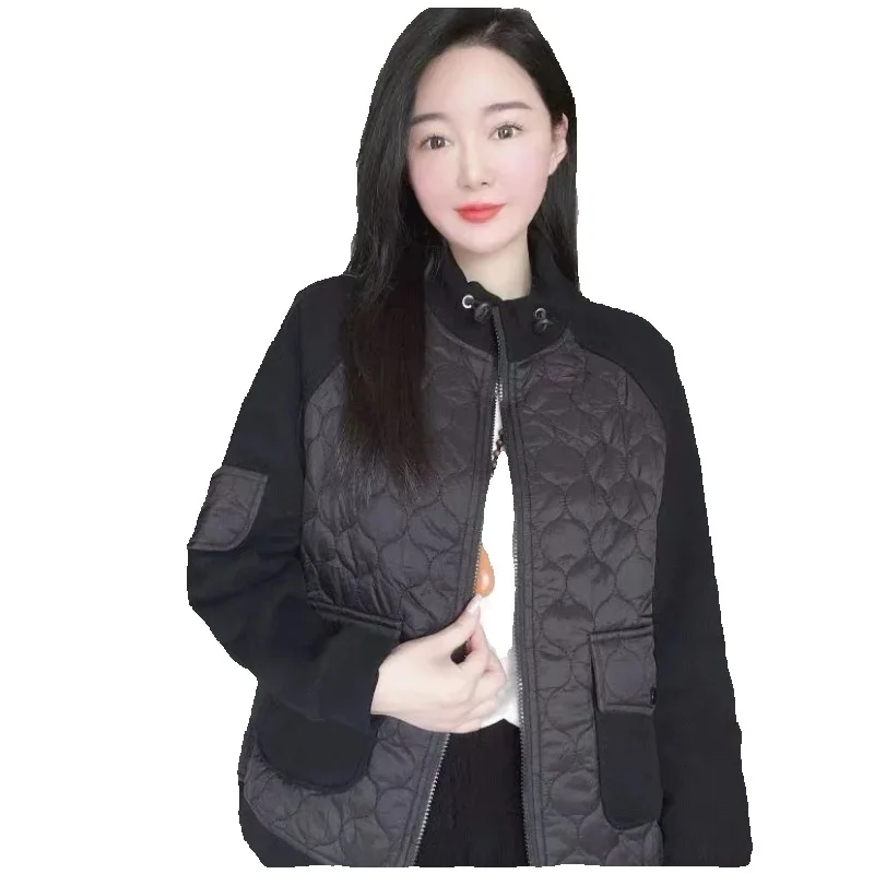 

Осенне-зимняя короткая хлопковая куртка для женщин, новинка 2025, модное свободное повседневное хлопковое пальто, бейсбольная форма, пальто, верхняя одежда для женщин