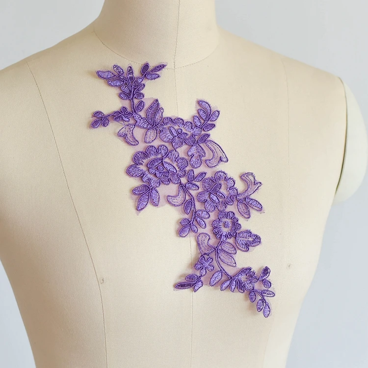 10 Teile/los Multicolor Auto Knochen Blume Spitze Patch Hochzeit Kleid Kleidung Zubehör Kopfschmuck DIY Material – Detail 9