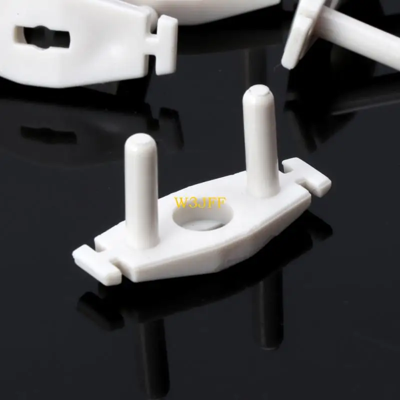 

W3JF 10Pcs White Power Socket Cover Baby Anti Electric Shock Plugs Protector Cover