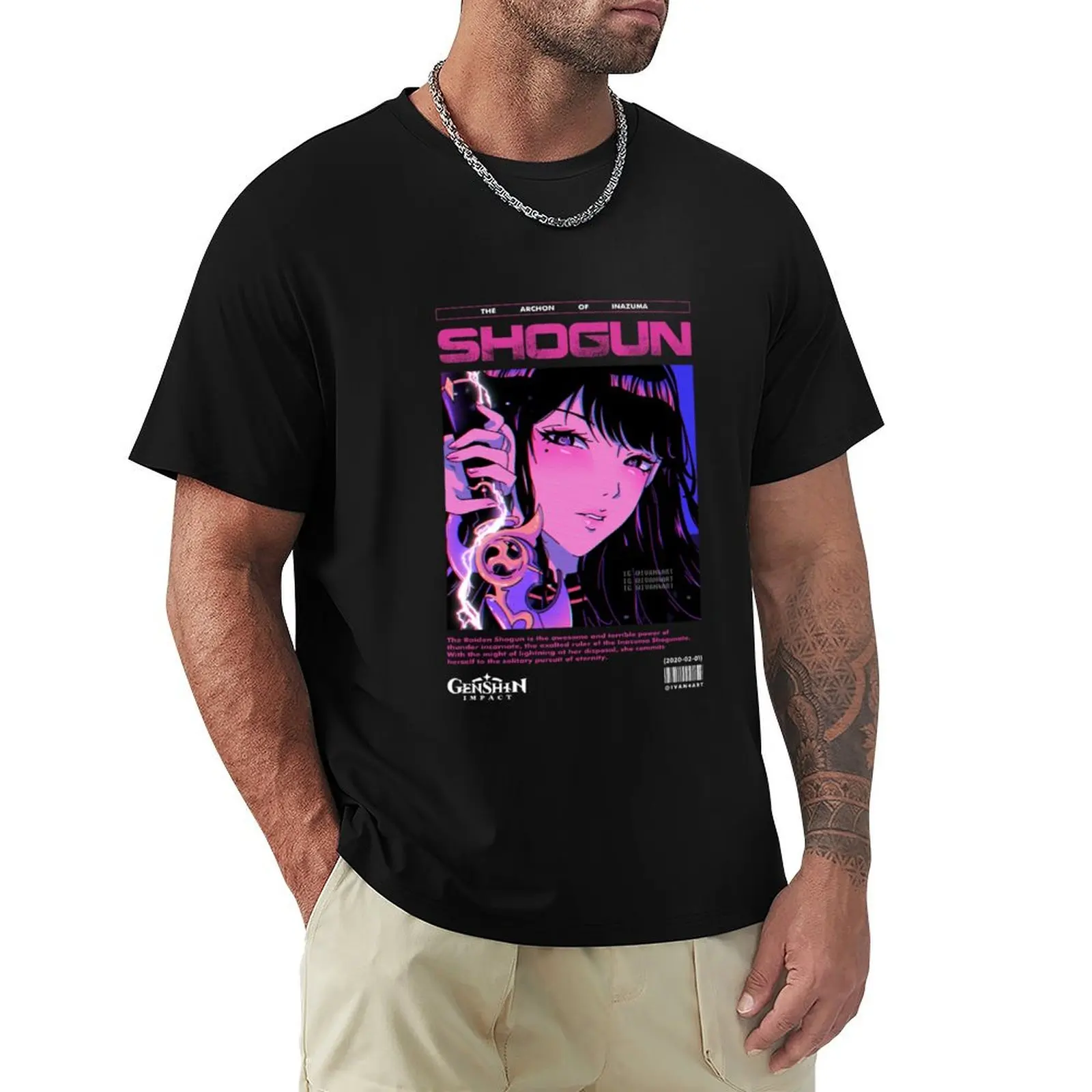 

Raiden shogun T-Shirt T-shirts oversize blue lock men workout shirt