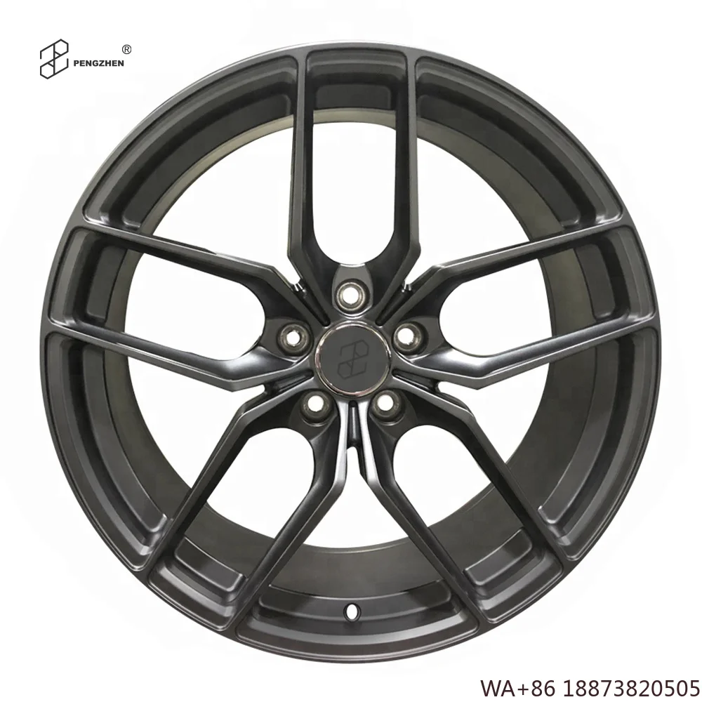 For  New One-piece 5 Double Spoke Gun Gray 5x114.3 18-19 Inch Forged Aluminium Alloy Passenger Car Wheels for NX