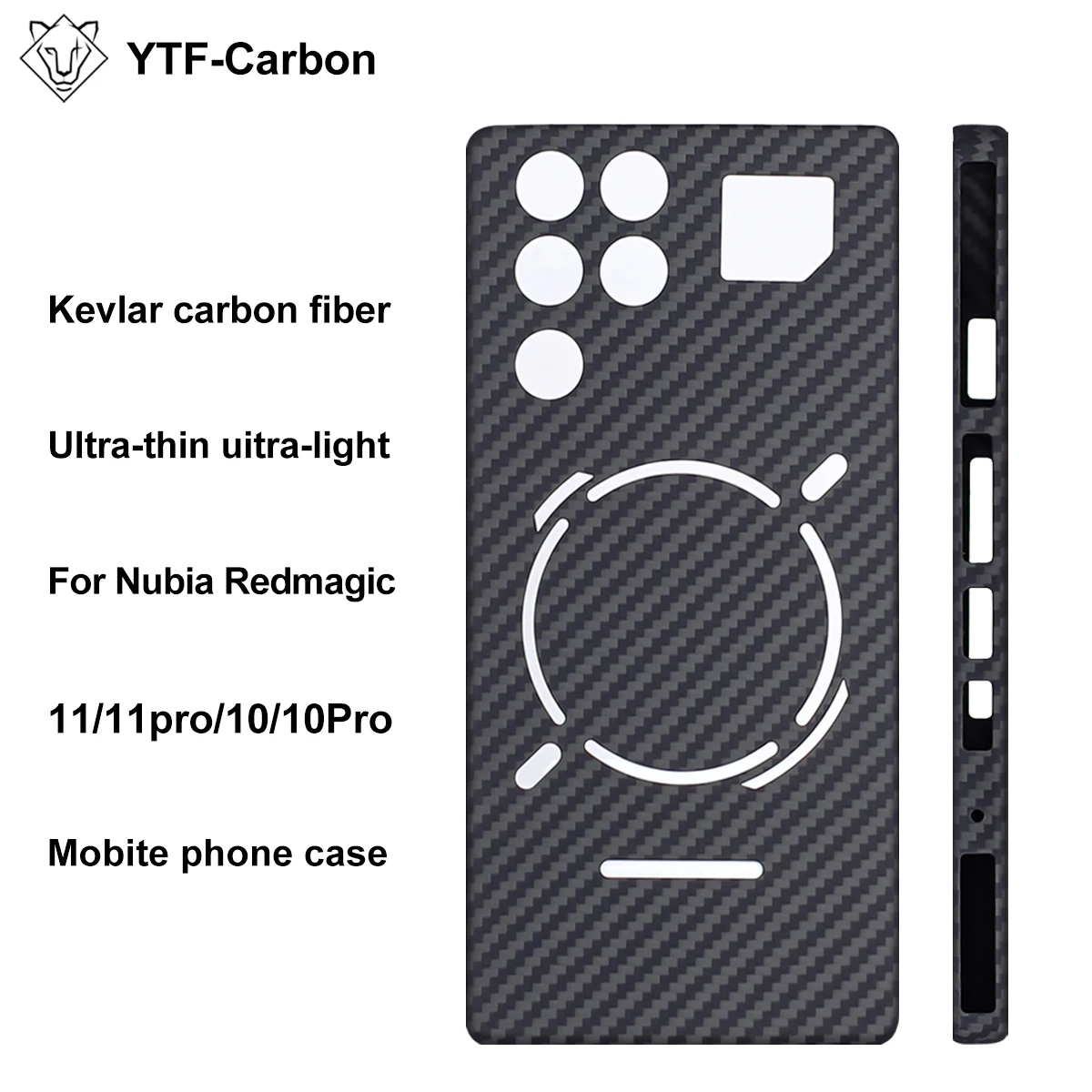 

YTF-Carbon для Nubia Redmagic 11pro 10Pro, арамидный чехол из углеродного волокна для Nubia Redmagic 11 10, аксессуары для мобильных телефонов