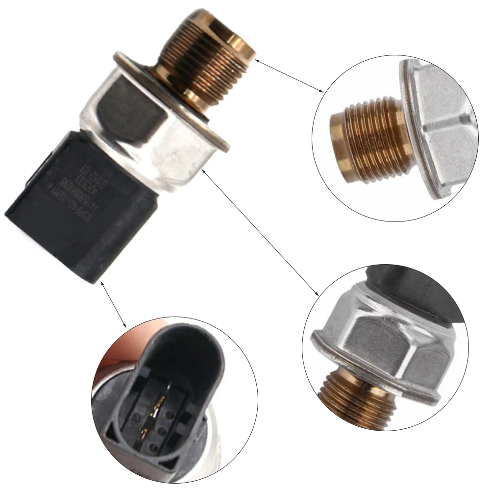 3 Pins  85PP40 02 Fuel Rail Pressure Sensor ABS and Metal  85PP4002 85PP40-02 for Ford RANGER 2.2 TDCI 2011 Year Onwards