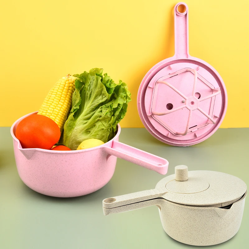 Deshidratador de Ensaladas Multifuncional, Escurridor de Verduras y Frutas, Lavador de Arroz, Batidor de Claras, Agitador