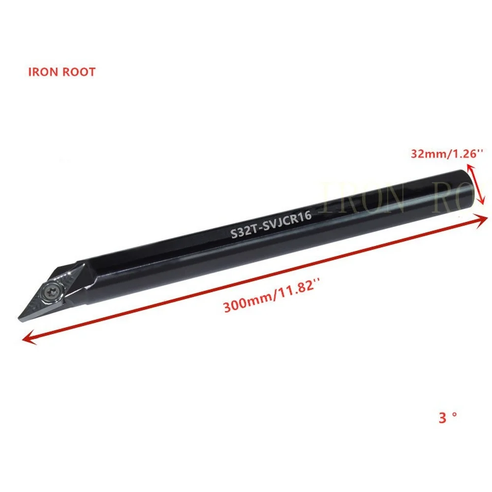 IRON ROOT S25S-SVJCR16,S25S-SVJCL16,S20R-SVJCR16,S32T-SVJCR16,CNC Lathe Internal Turning Tool Holder Boring Bar For VCGT160408