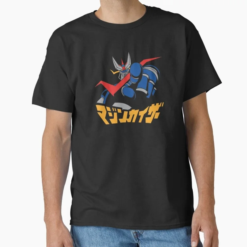 

061 Great Mazinger Finger Anime Gift t shirt Japan Robot Mecha graphic tee Y2K Clothes 100% Ccotton All size Tops S-6XL
