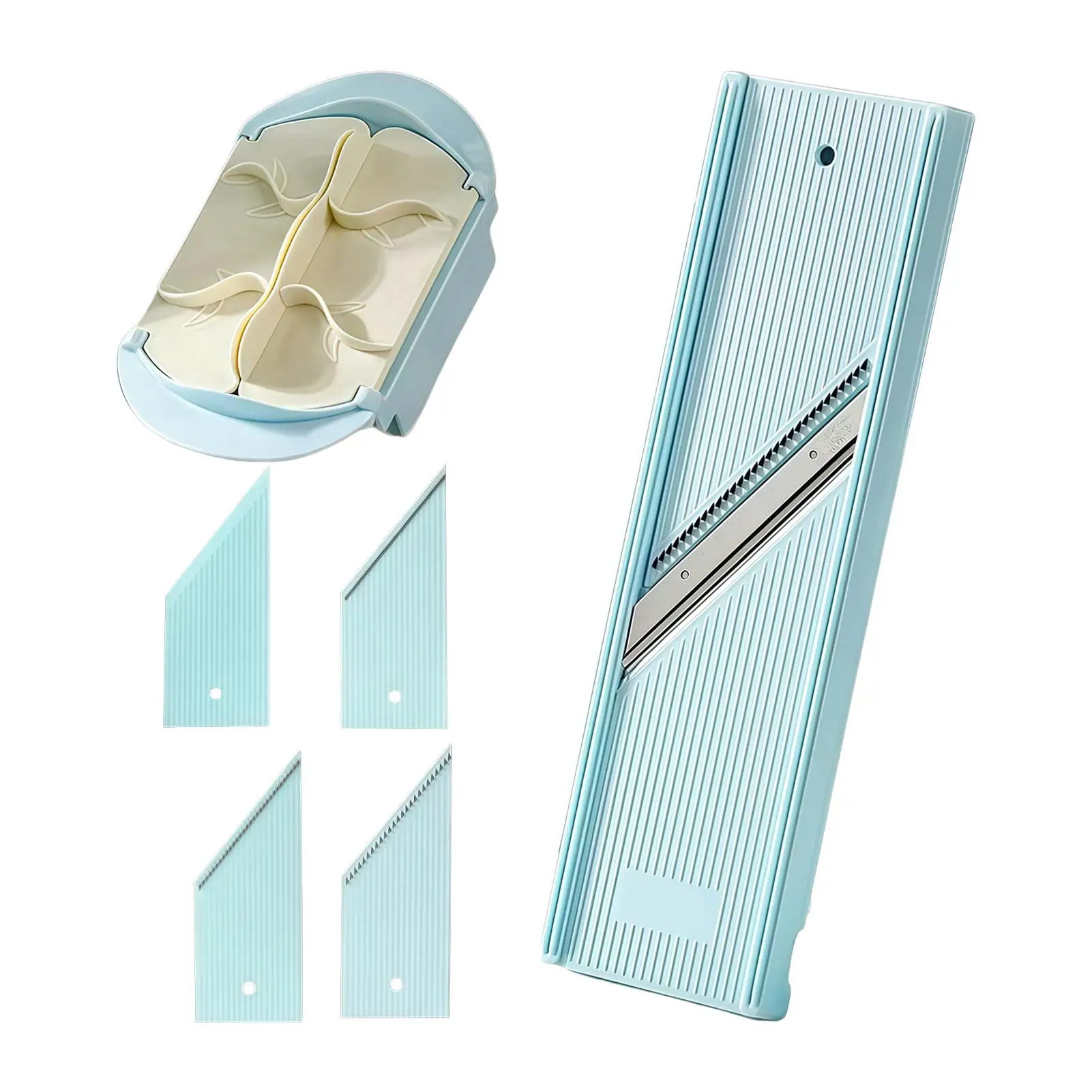 Vegetable Slicer With Hand Guard Manual Kitchen Cutter Tool Kitchen Slicer For Potato Carrot Zucchini Cabbage Food Prep