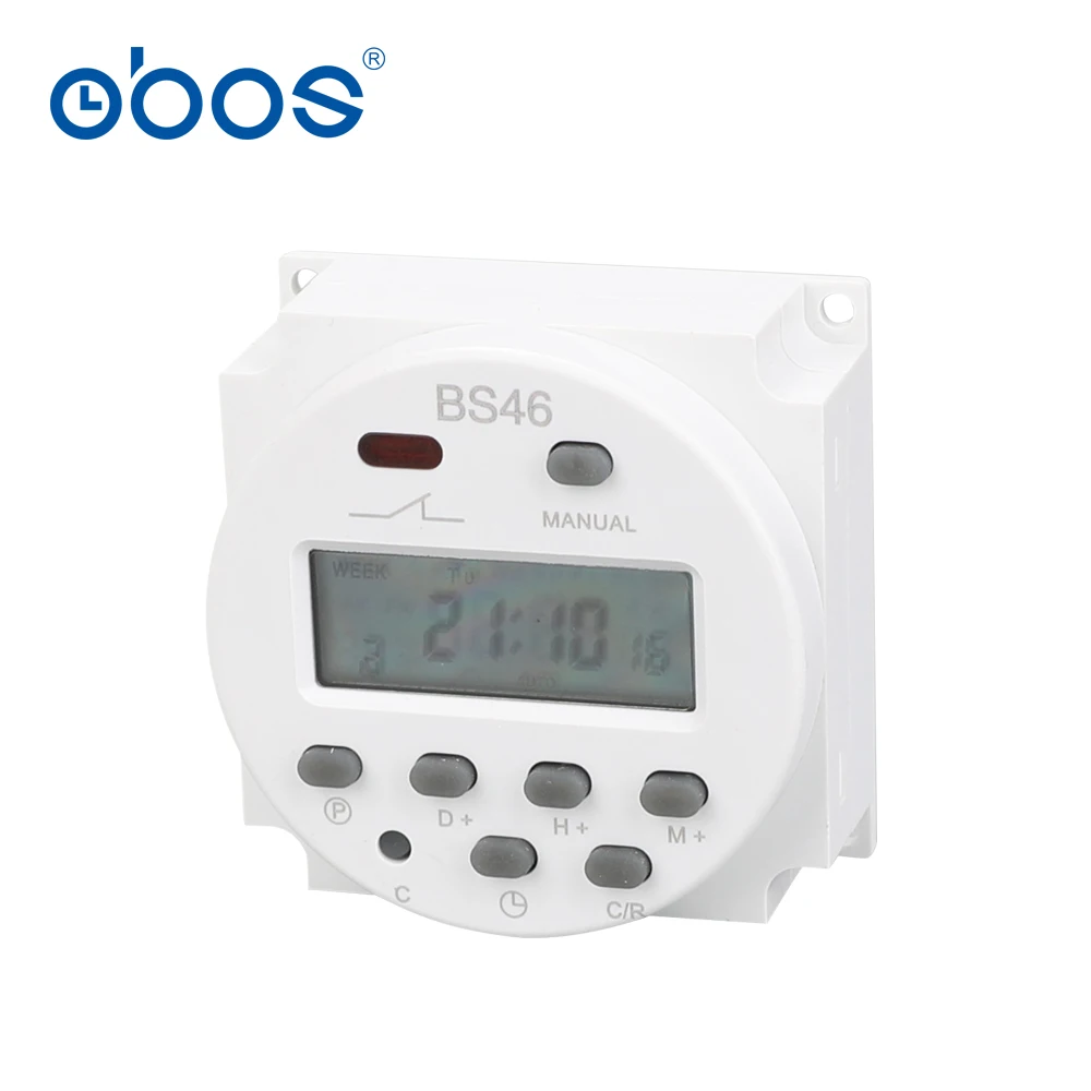 2024 CN101A digital timer Programmable timer Switch Relay 16A AC 220V 230V 240V Digital LCD time switch CN101 timer DC12V DC24V