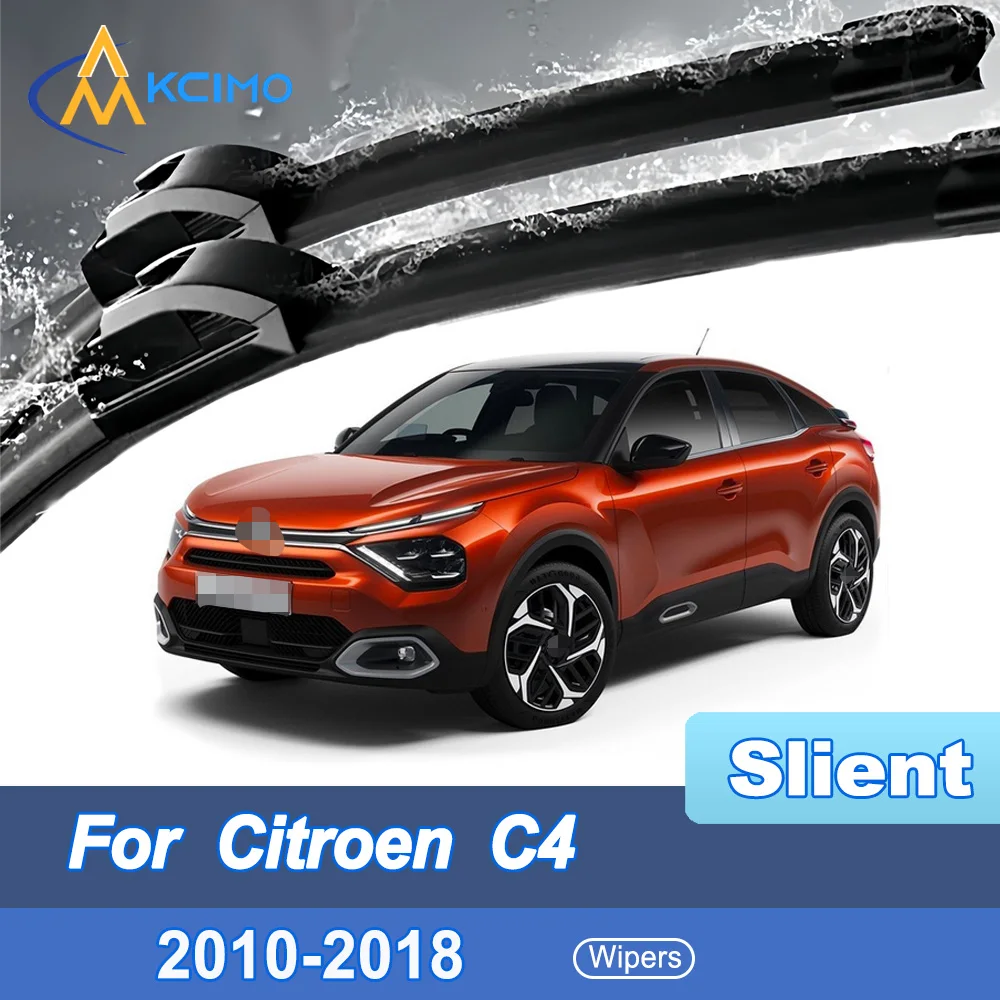 

2pcs Quiet Beam Wiper Blades for Citroen C4 B7 2010-2018 Silent Windshield Wipers with Quick Installation