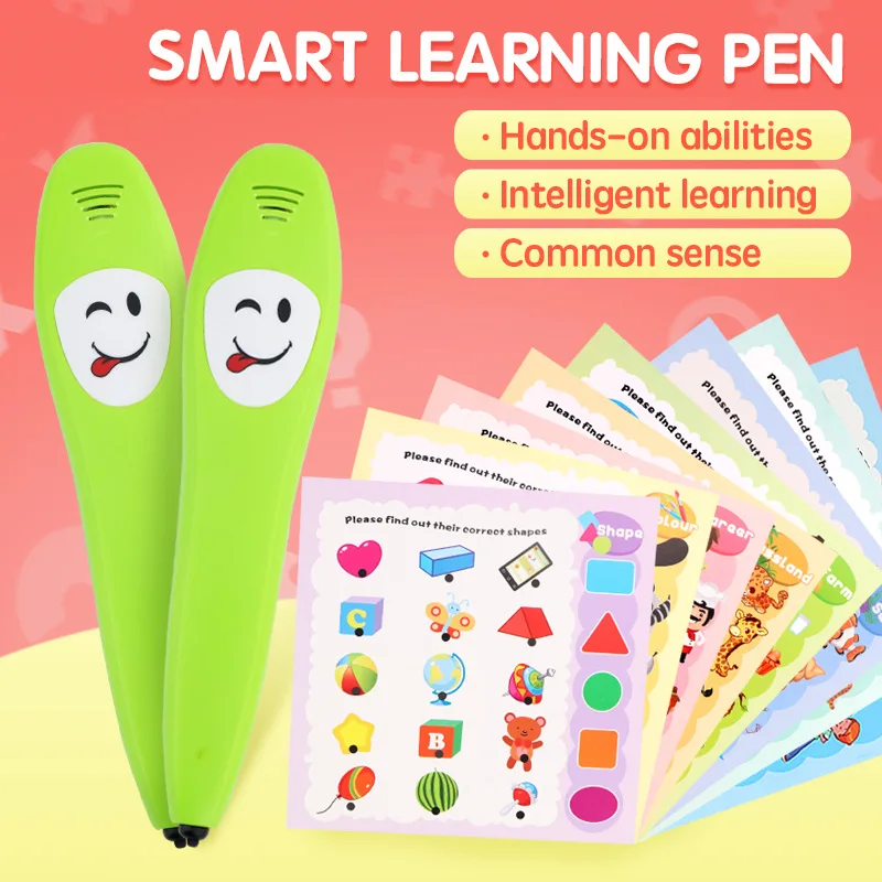 

Early Learning Enlightenment Puzzle Cards Cognitive Logic Learning Pen English Children's Point Reading Book Kids Birthday Gift