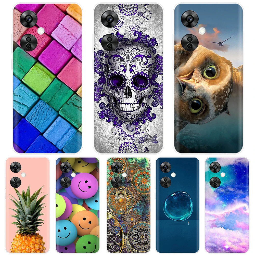 For OnePlus Nord CE 3 Lite Case Cartoon Soft Silicone TPU Clear Coque for OnePlus Nord CE3 Lite 5G Nord CE 3 Phone Covers Bumper