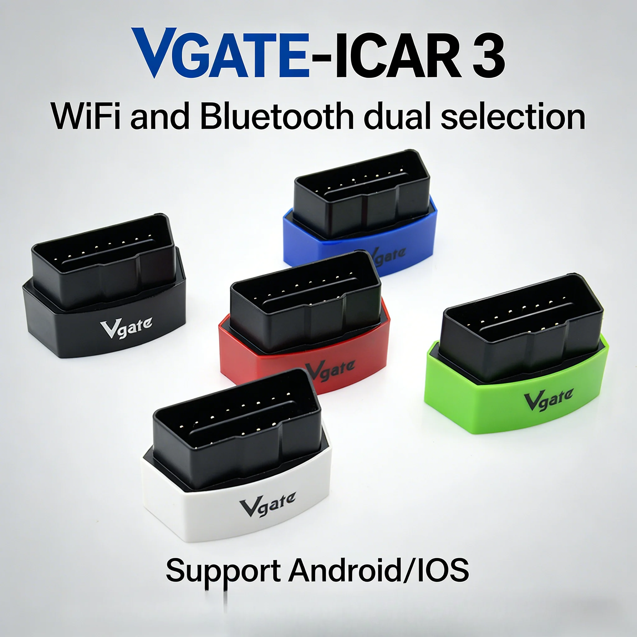 Диагностический сканер Vgate iCar3 OBDII Wi-Fi ELM327 OBD2 для автомобилей, инструмент для диагностики авто ELM 327 Wi-Fi iCar-3 OBD 2 для Android/iOS