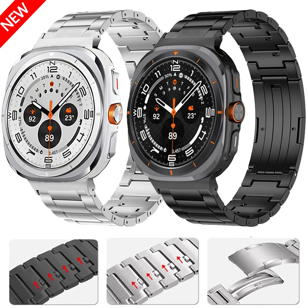 

Quick release Titanium Strap for Samsung Galaxy Watch Ultra 47mm Fashion bracelet Watchband Correa for Galaxy Watch Ultra Strap